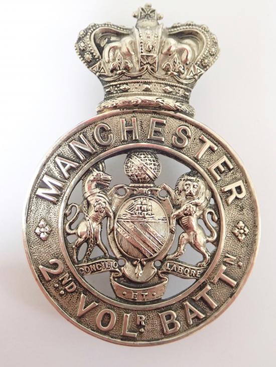 2nd Volunteer Battalion Manchester Regiment Victorian Senior NCO's Glengarry Badge (1888-1896)