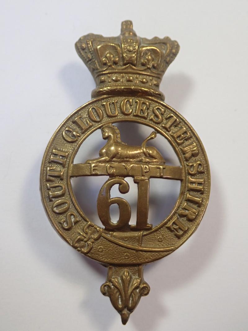 61st (South Gloucestershire) Regiment of Foot Victorian Glengarry Badge.