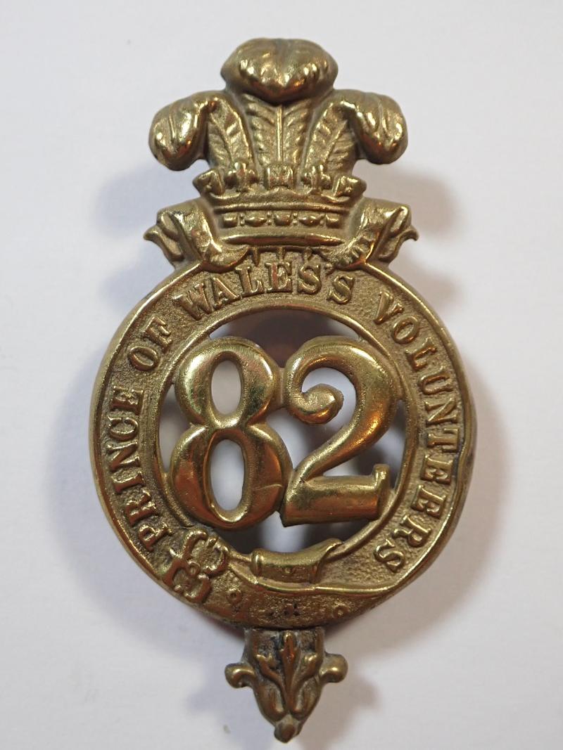 82nd (POW Volunteers) Regiment of Foot Victorian Glengarry Badge.