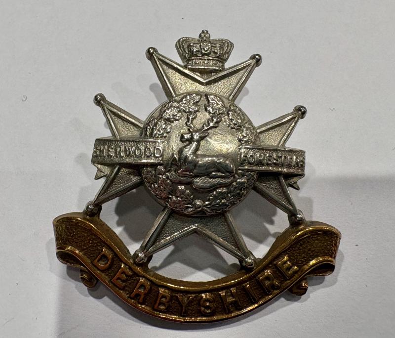 Victorian Derbyshire (Sherwood Foresters) Cap Badge