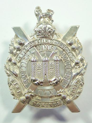 Kings Own Scottish Borderers Officers Fretted Glengarry Badge.