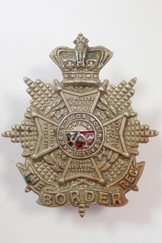Border Regiment Smaller Sized Victorian Cap Badge.