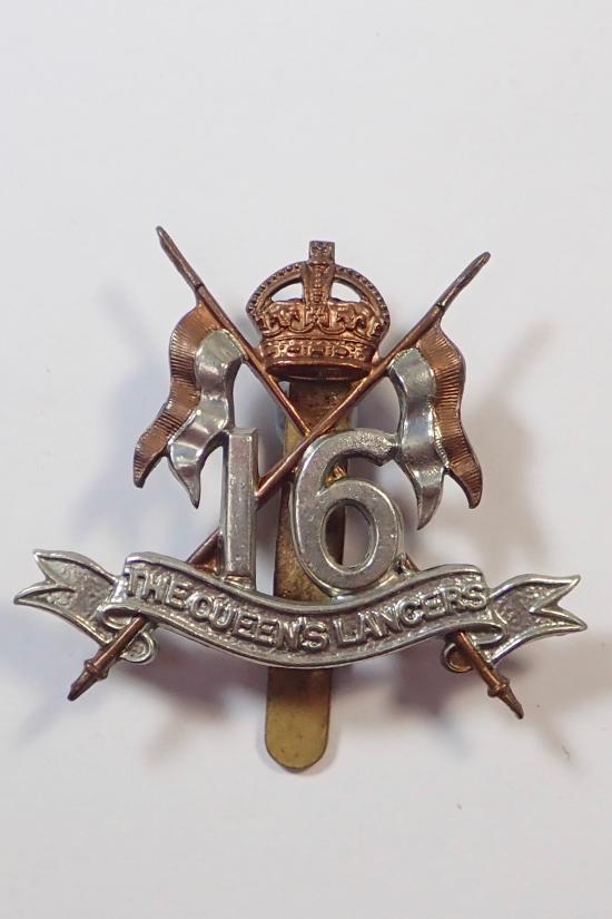 16th The Queens Lancers WW1 Cap Badge (Firmin).