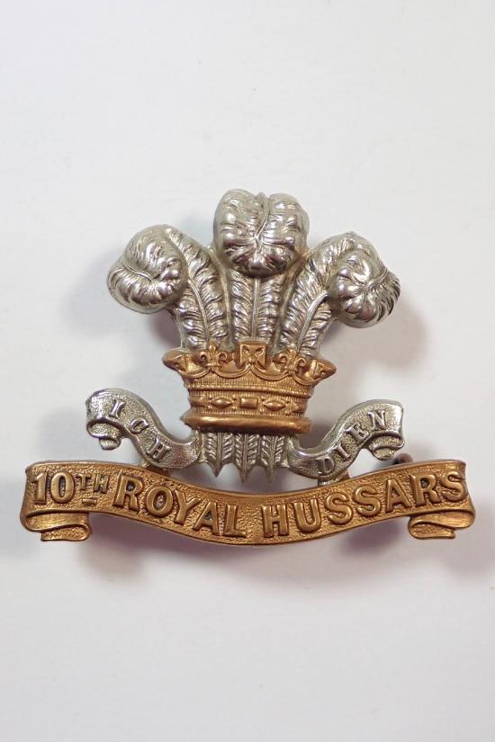 10th Royal Hussars Victorian/Edwardian Cap Badge.