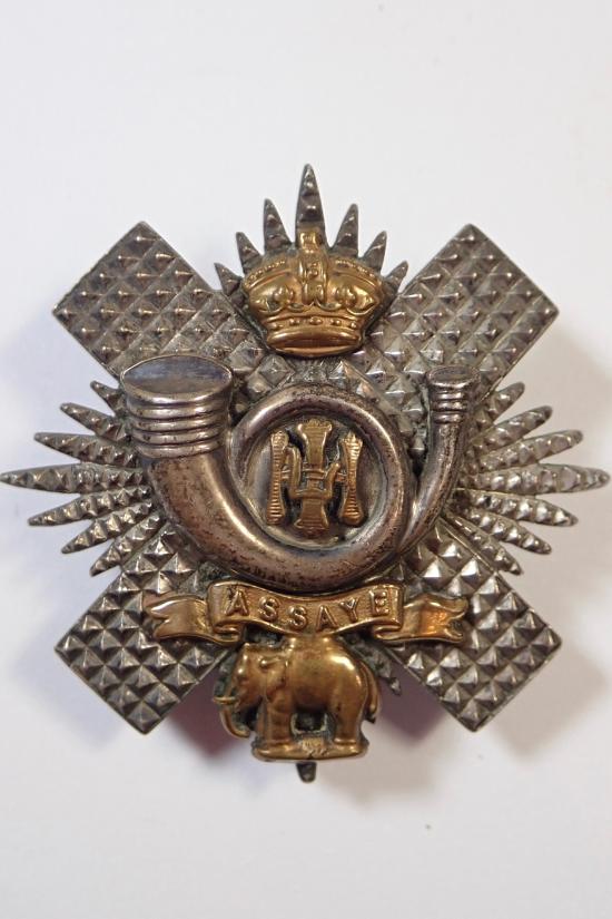 Highland Light Infantry Victorian Officers Glengarry Badge.