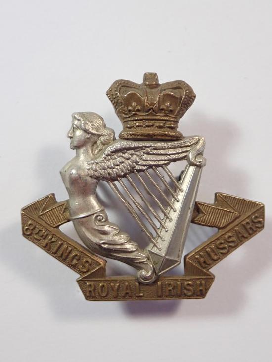 8th Kings (Royal Irish) Hussars Victorian Cap Badge.