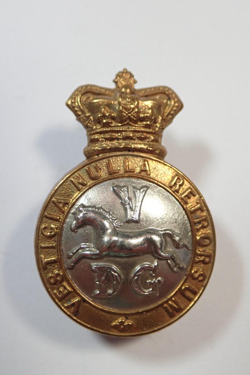 5th Dragoon Guards Victorian Cap Badge.