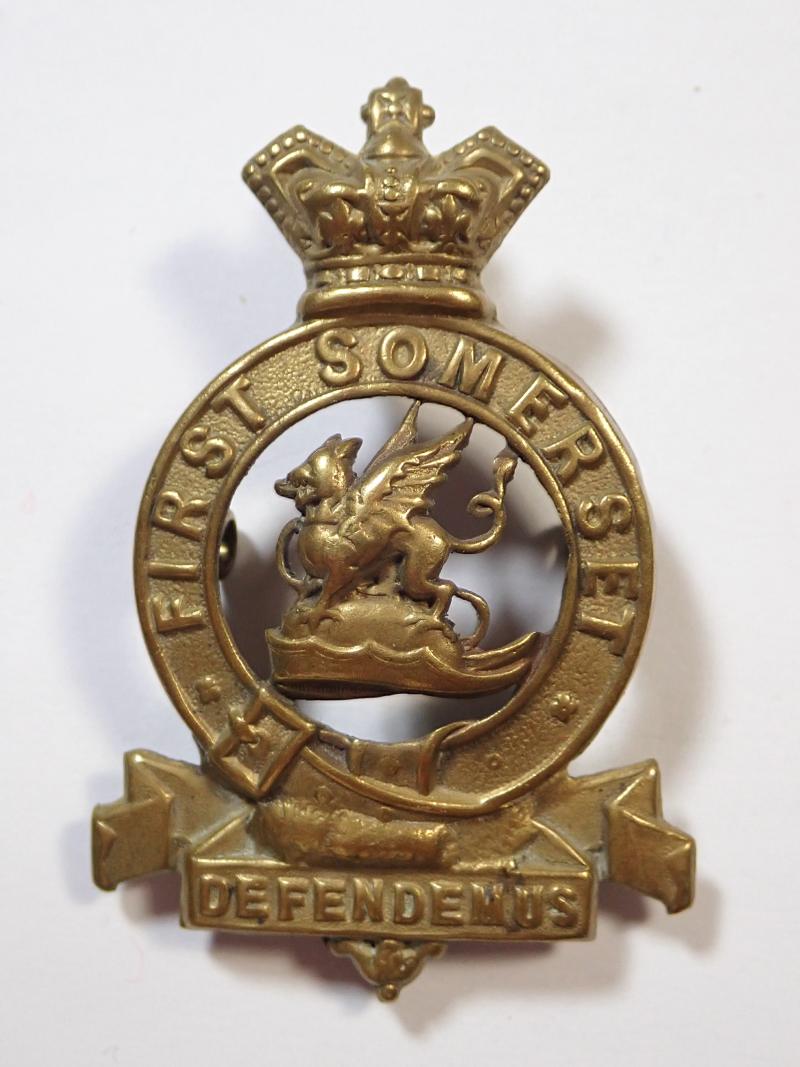 First Somerset Militia Victorian Glengarry Cap Badge.