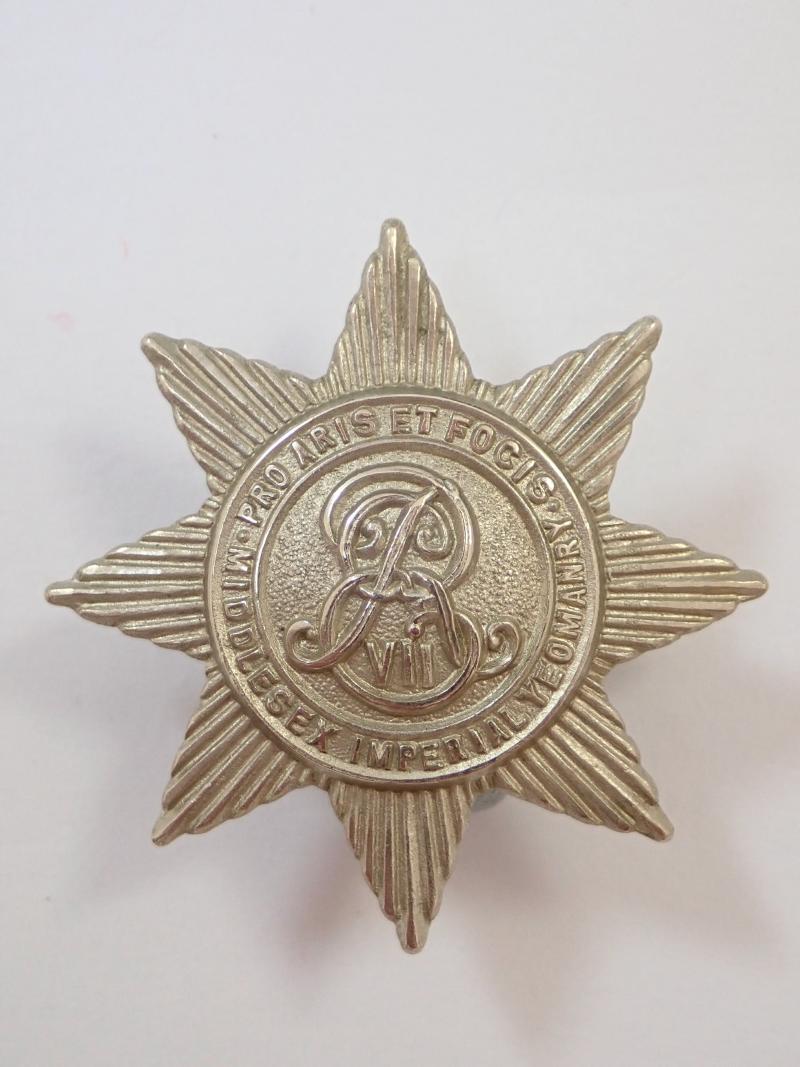 Middlesex Imperial Yeomanry Officers Cap Badge (Blades).