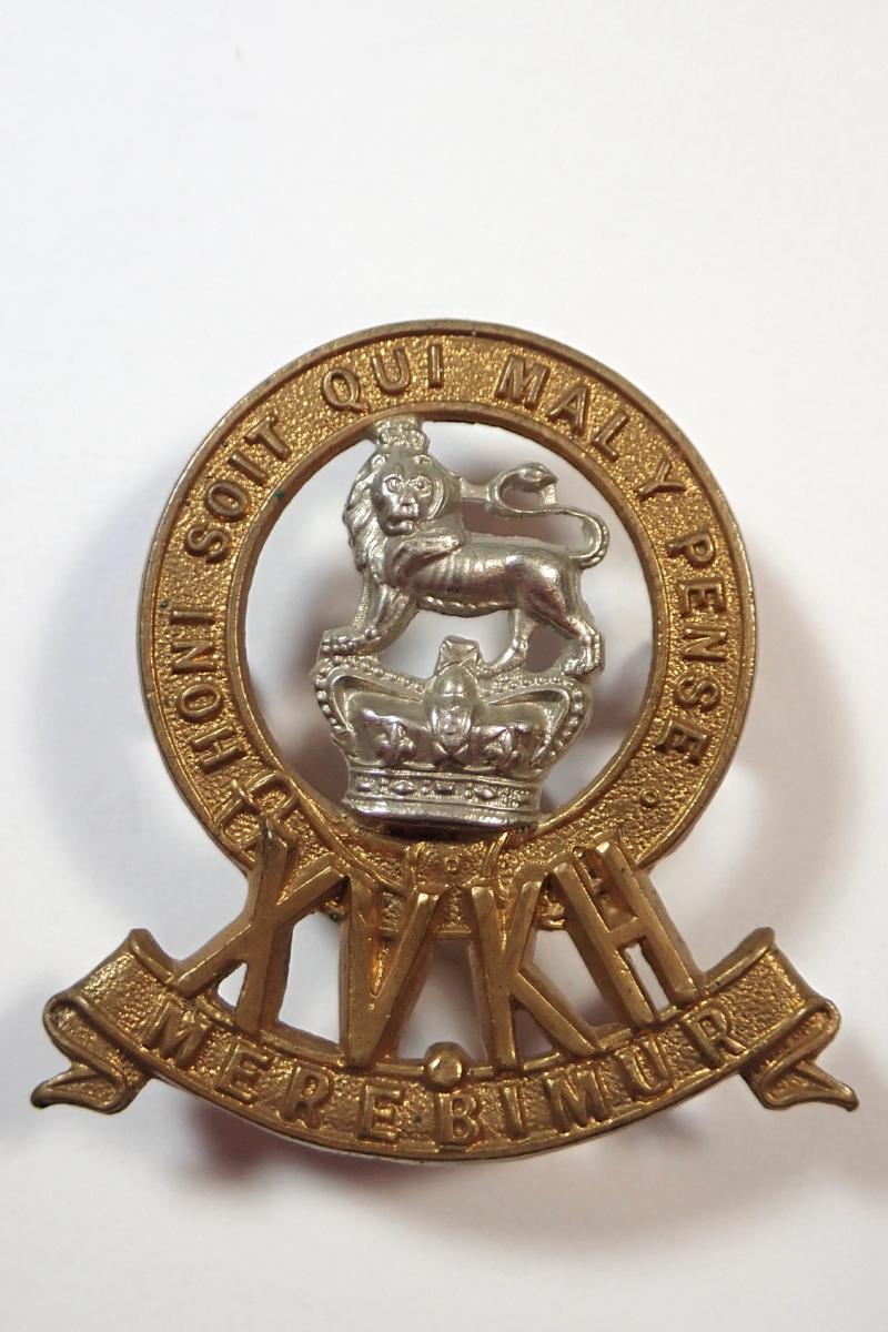 15th Kings Hussars Victorian Cap Badge.