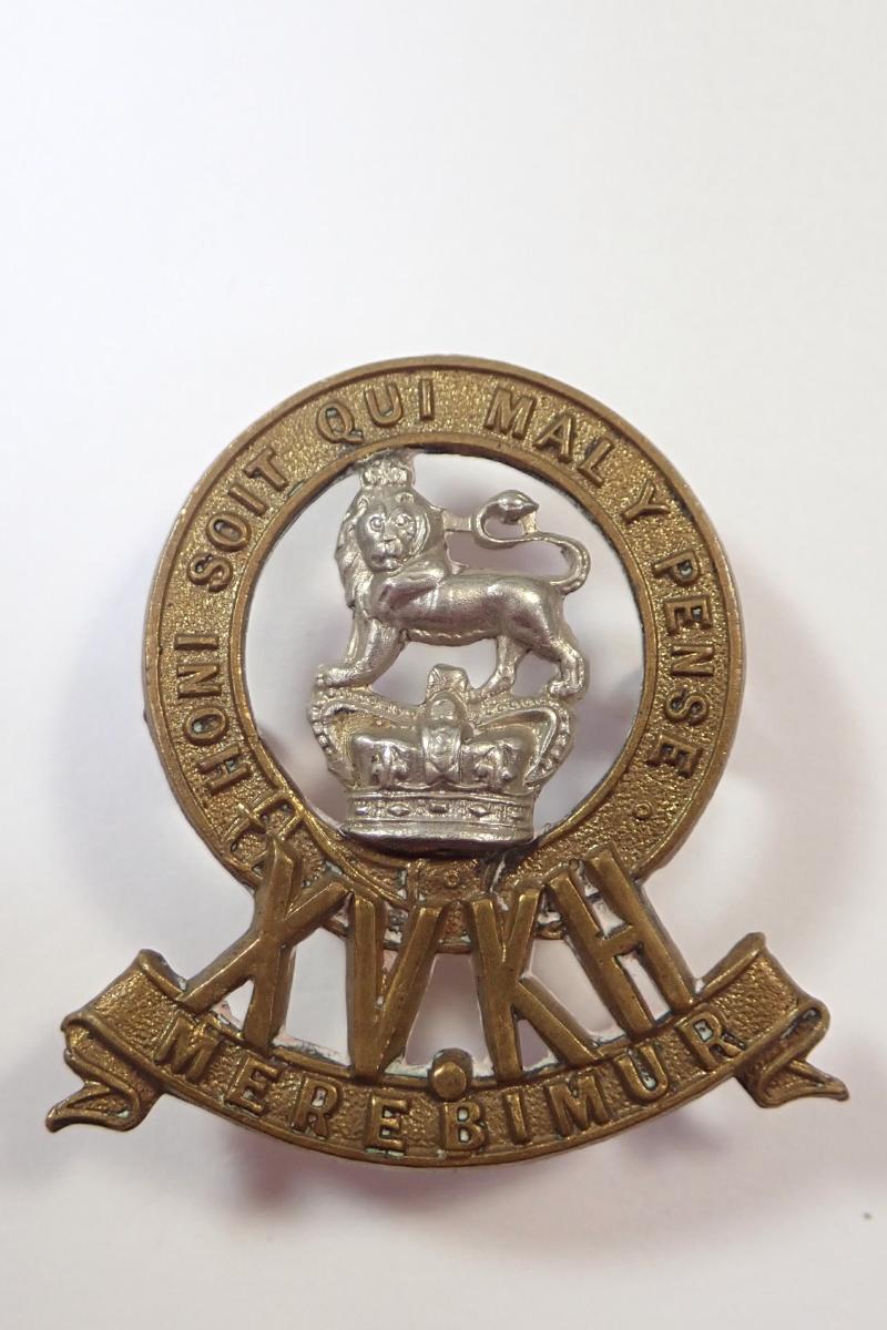 15th Kings Hussars Victorian Cap Badge.