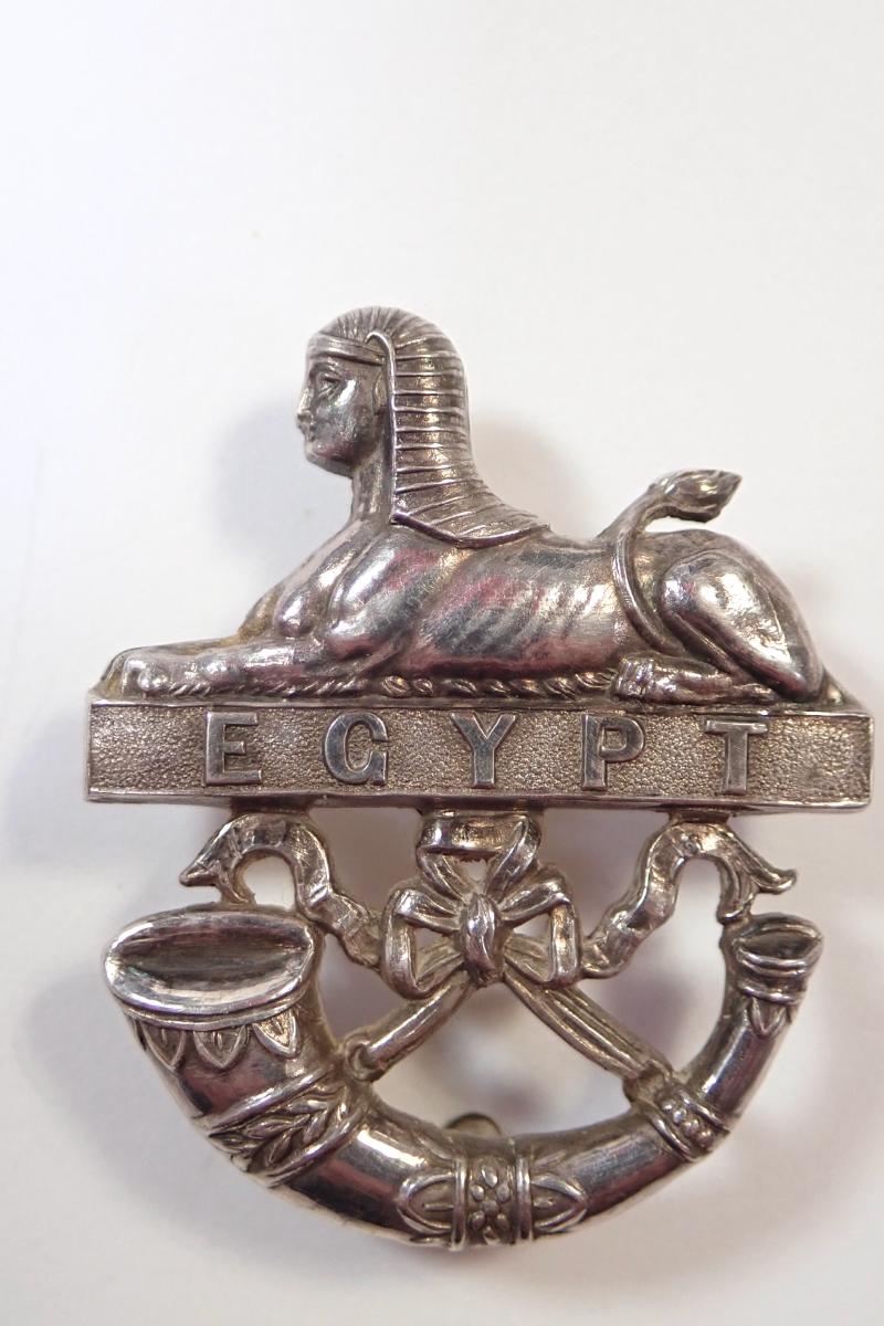 Royal Ulster Rifles Officers Hallmarked Silver Pouch Badge (1932 Gaunt)..