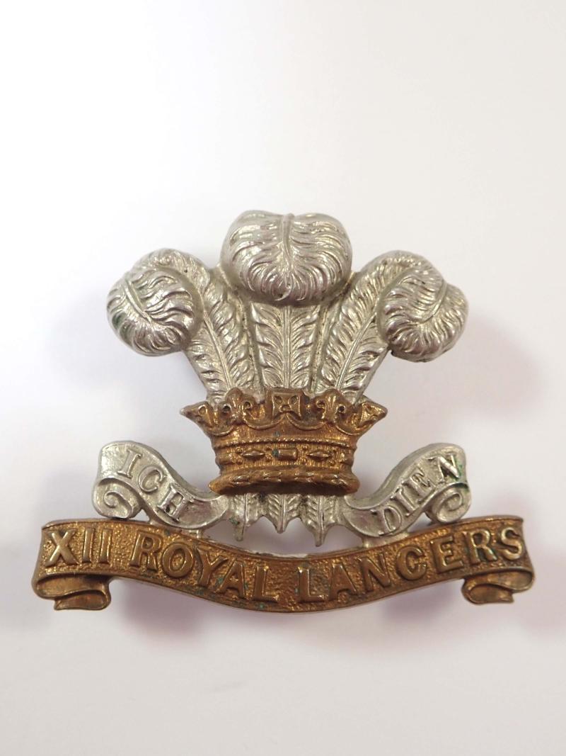 12th (X11) Royal Lancers Victorian Cap Badge