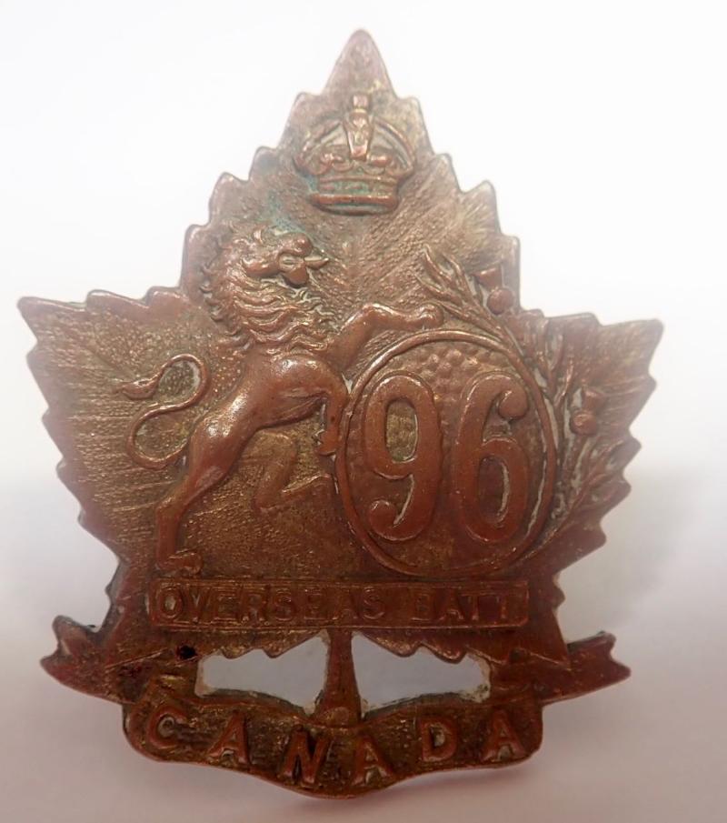 96th (Saskatchewan Highlanders) Infantry Bn. Collar Badge.