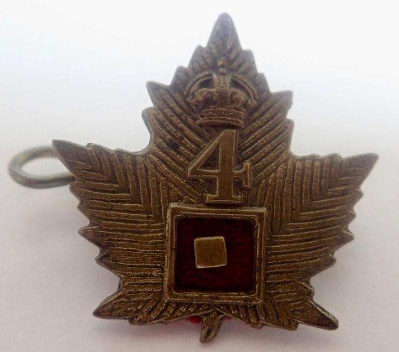 4th Railway Troops CEF WW1 Collar Badge.