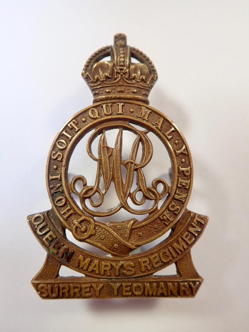 Surrey Yeomanry Larger Sized Cap Badge