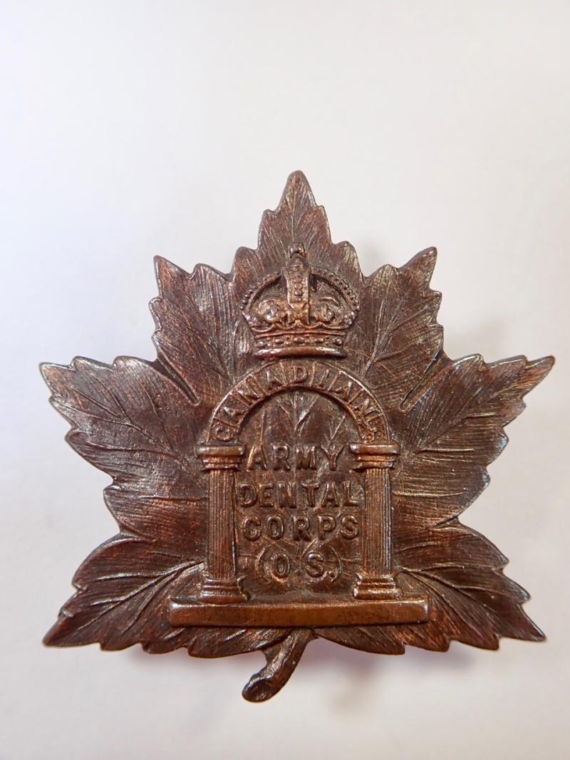 Army Dental Corps O.S. CEF Cap Badge.