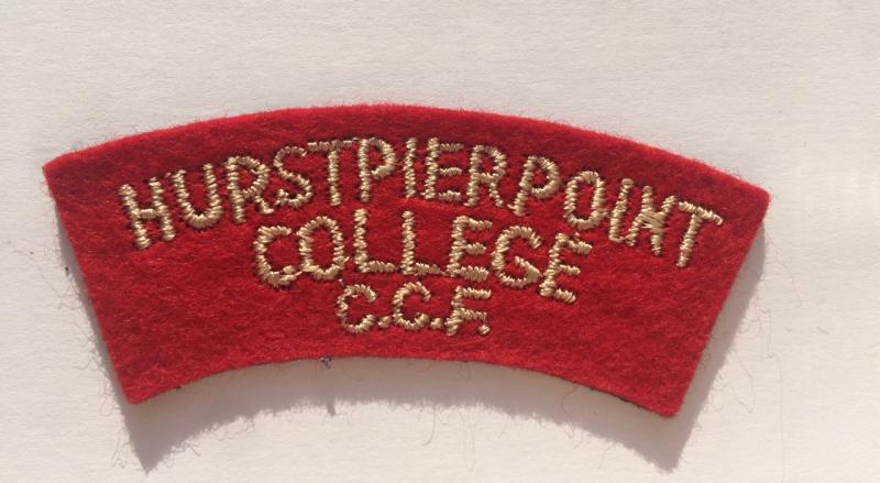 HURSPIERPOINT COLLEGE CCF CLOTH SHOULDER TITLE