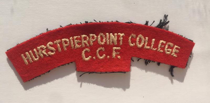 HURSTPIERPOINT COLLEGE CCF CLOTH SHOULDER TITLE