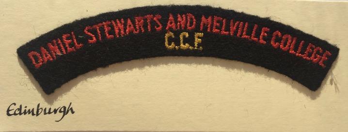 DANIEL STEWARTS & MELVILLE COLLEGE CCF CLOTH SHOULDER TITLE