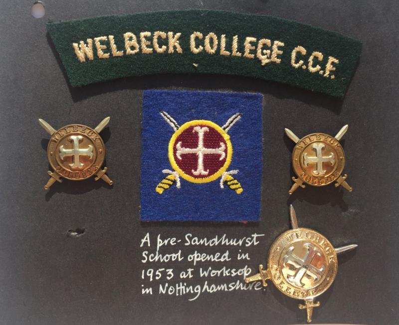 Welbeck College CCF CLOTH SHOULDER TITLE & BADGES