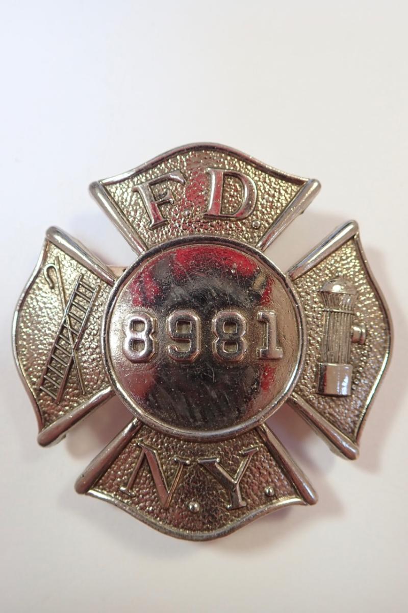 Obsolete American Fire Dep't Badge. City of New York