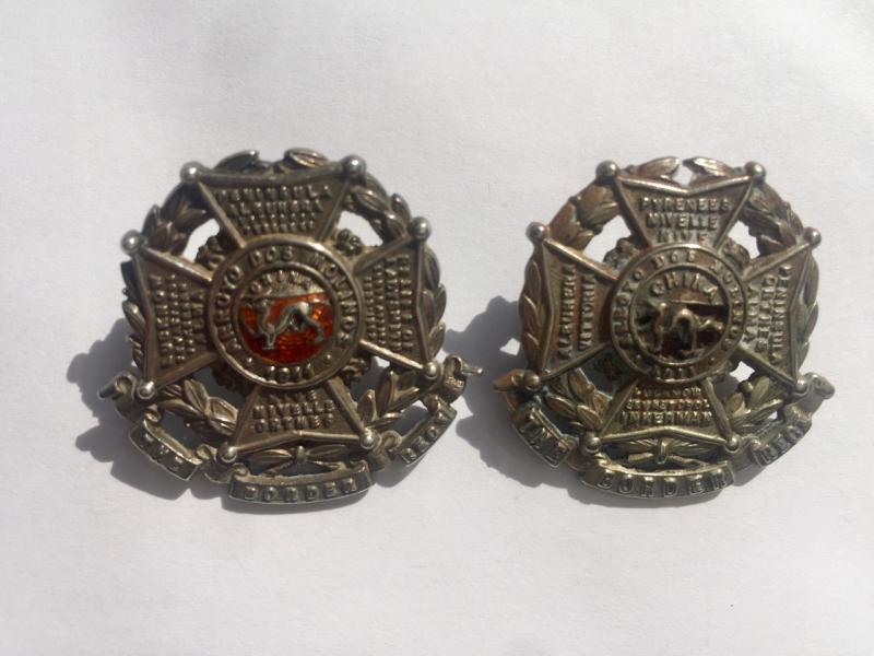 THE BORDER REGIMENT Pair of Collar Badges.