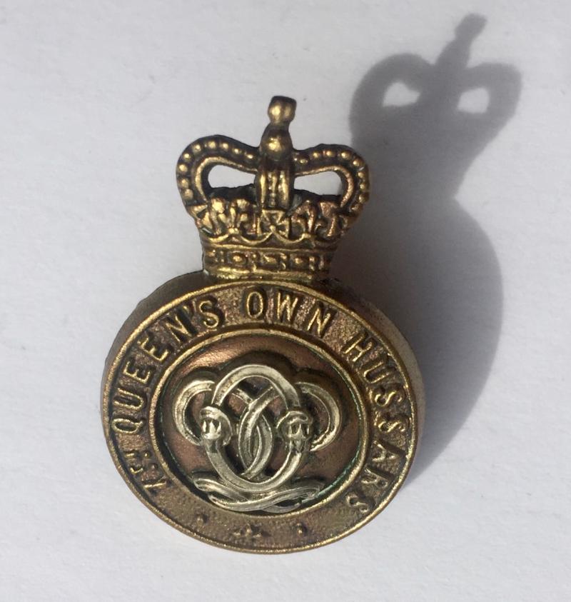 7th Queen's Own Hussars Q/C Collar Badge