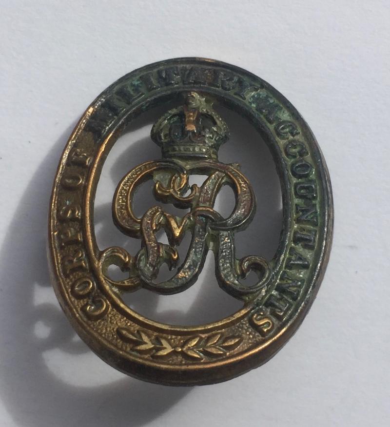 Corps of Military Accountants George V Collar Badge