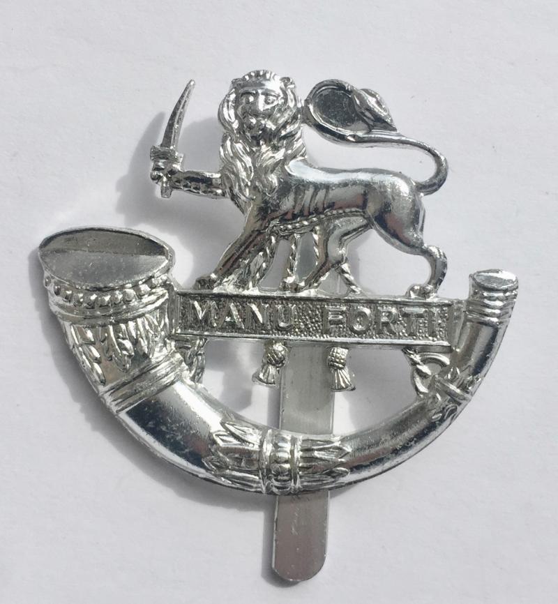 Hereford Light Infantry Staybrite/Anodised Cap Badge.