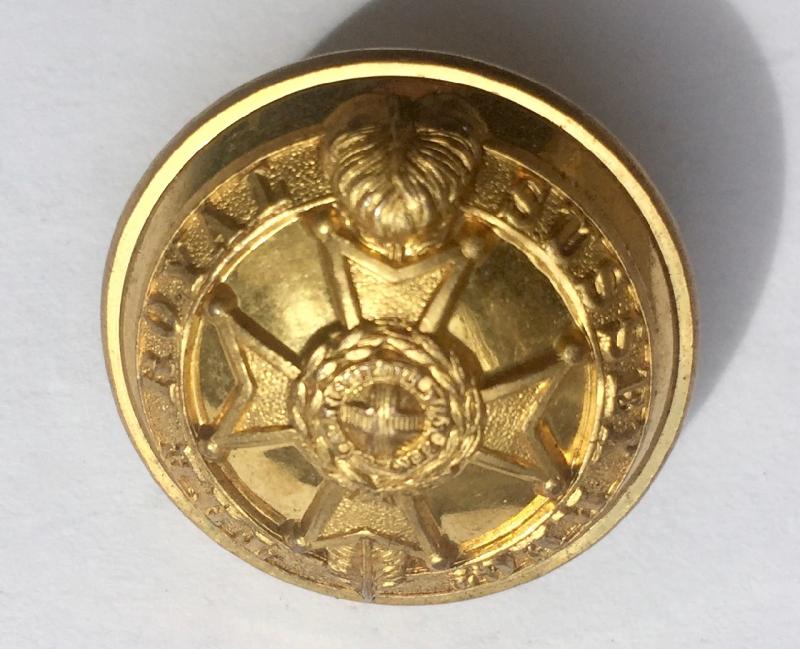 Large Gilt Button. The Royal Sussex Regiment