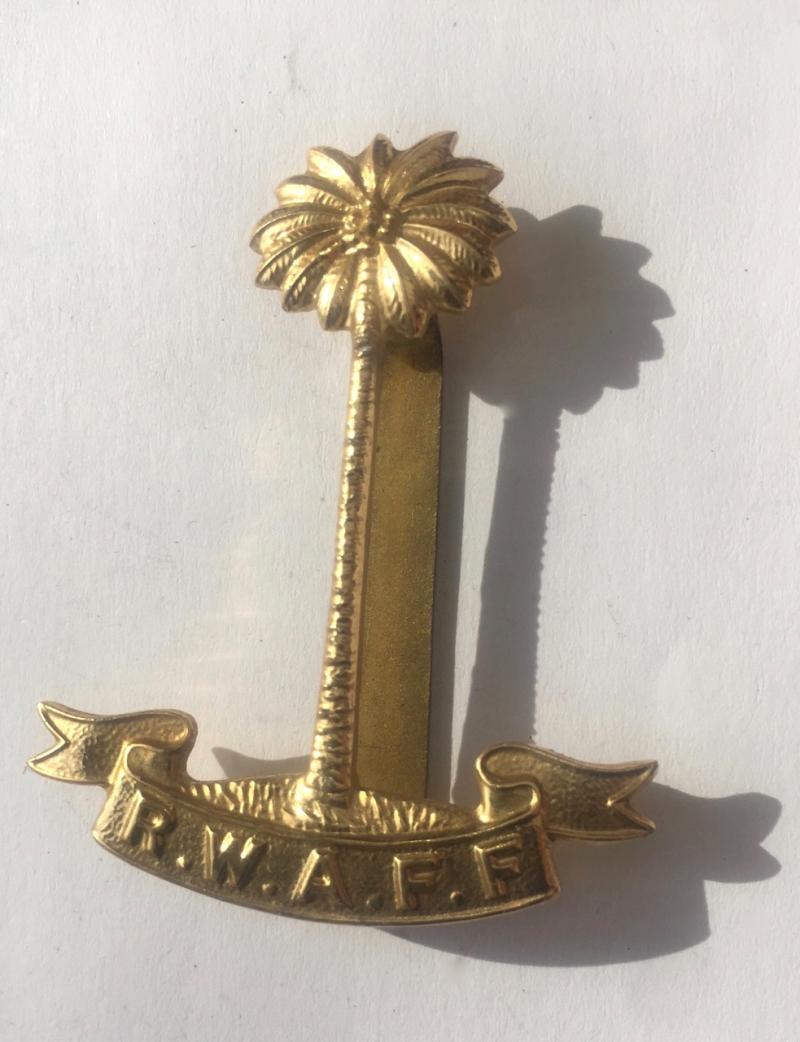 Royal West African Frontier Force Anodised/Staybrite Cap Badge