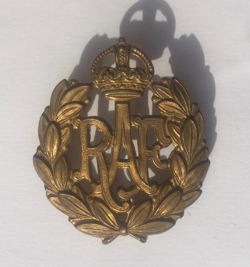 King's Crown RAF CAP BADGE