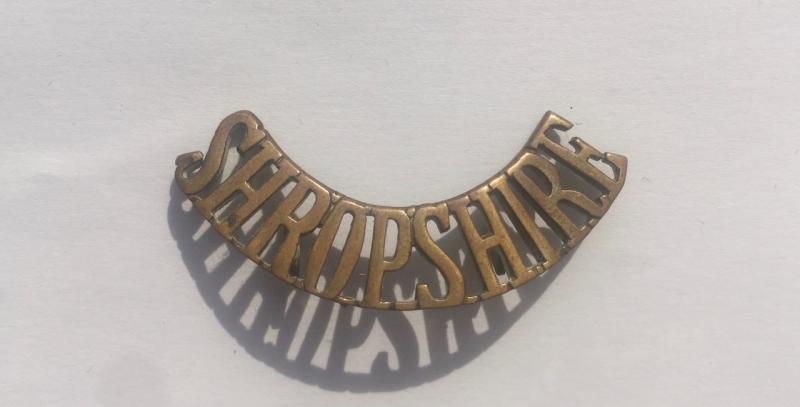 SHROPSHIRE Light Infantry Metal Shoulder Title