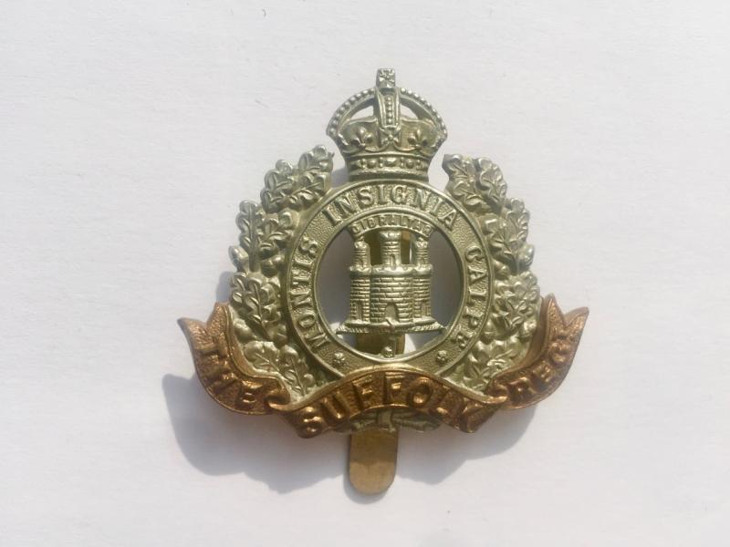 King's Crown The Suffolk Regiment Cap Badge