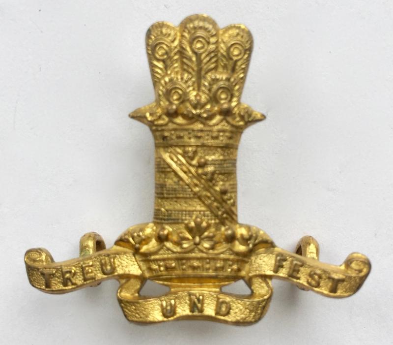 11th Hussars Officers Collar Badge.