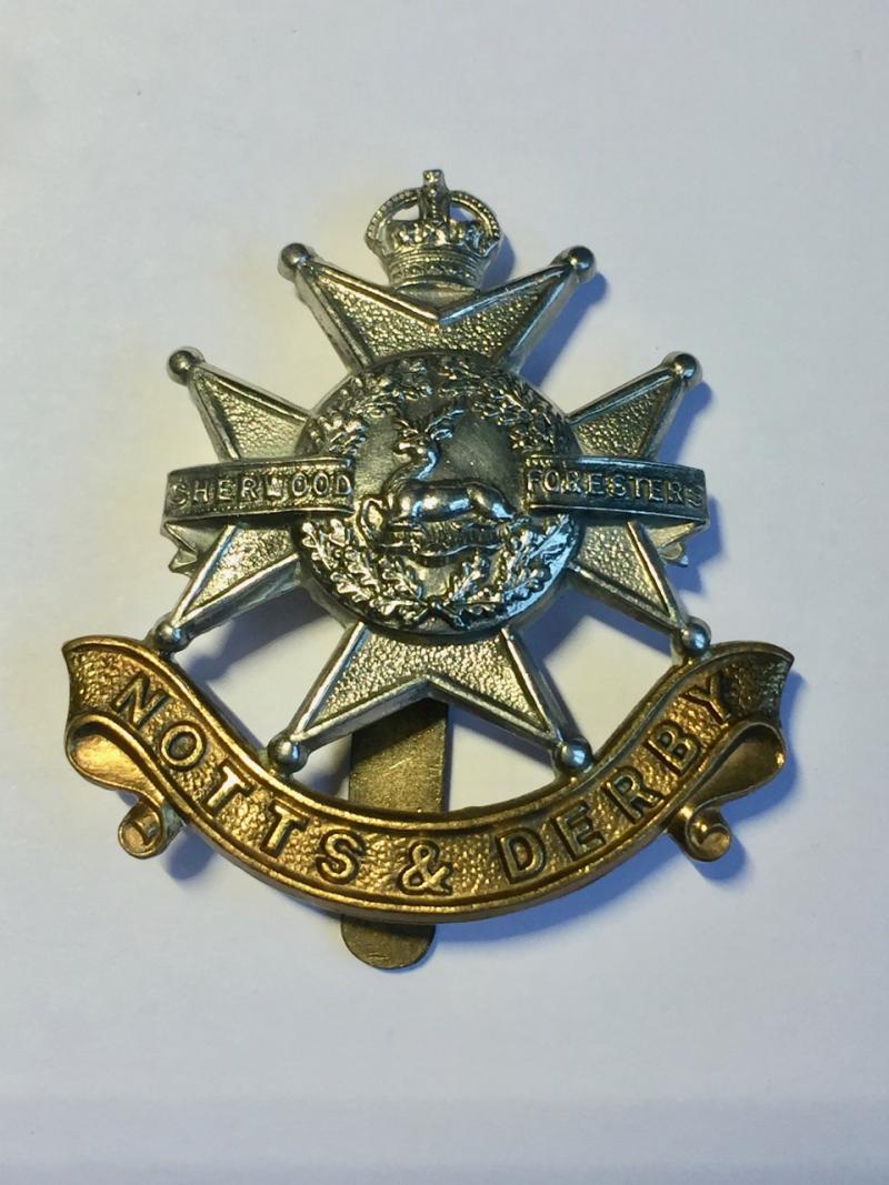 Notts & Derby Cap Badge