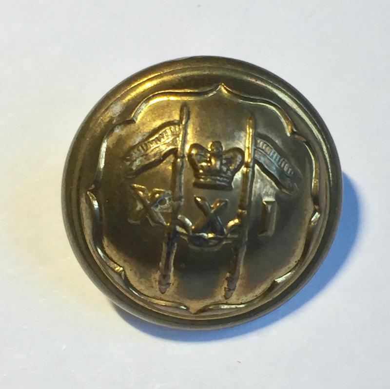 21st Lancers Victorian Button - by Jennens & Co