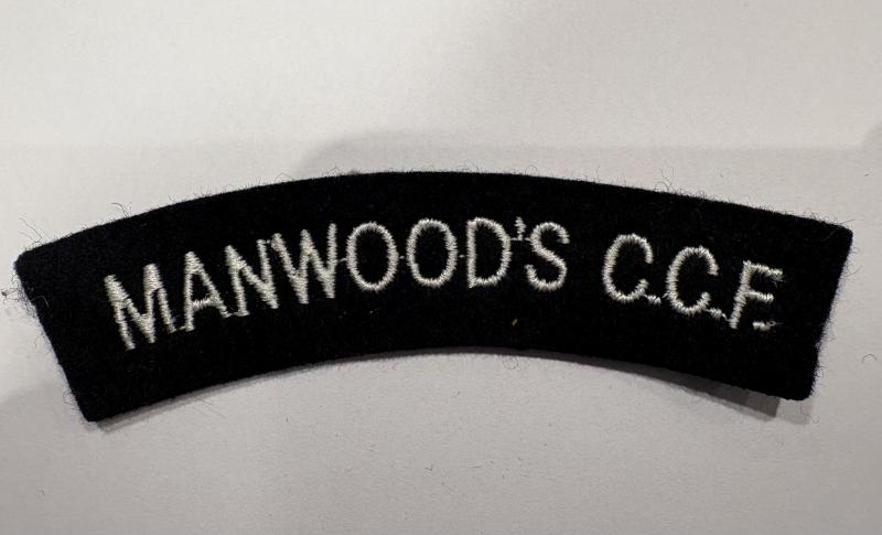 Manwood's CCF cloth shoulder title