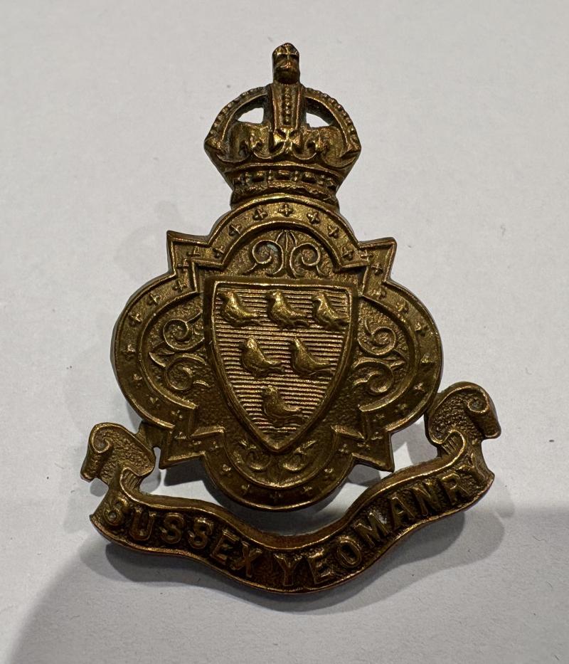 Sussex Yeomany Cap Badge with Loops