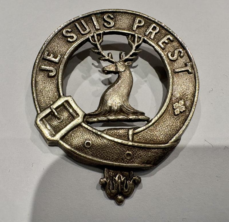 Lovat Scouts Yeomanry Officer's  service cap badge.