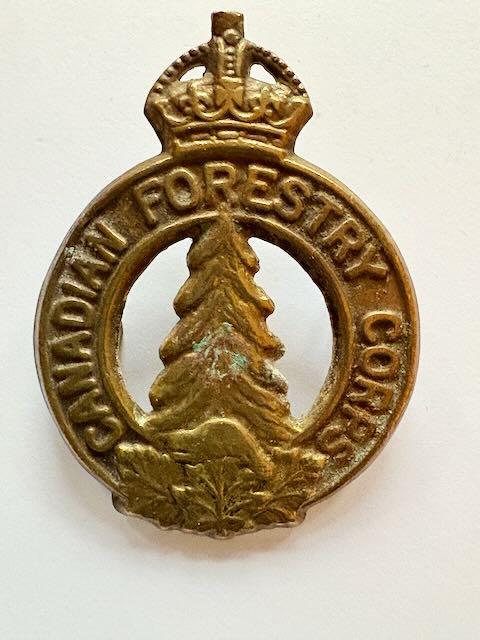Canadian Cap Badge. K C Forestry Corps