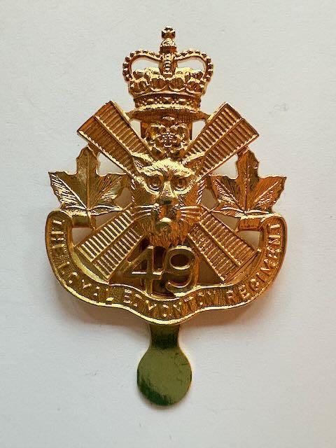 Canadian Cap Badge. 49th The Loyal Edmonton Reg't