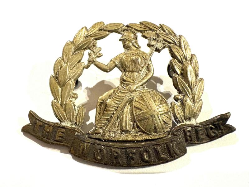 Early pattern. The Norfolk Regiment Circa WW1
