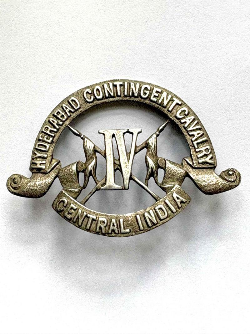 HYDERABAD Contingent Cavalry IV Central India. Pouch Badge - Victorian