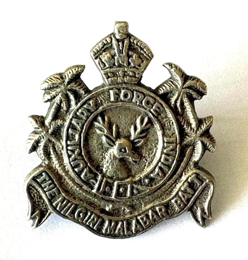 Auxiliary Force India (AFI) Nilgiri Malabar Battalion cap badge