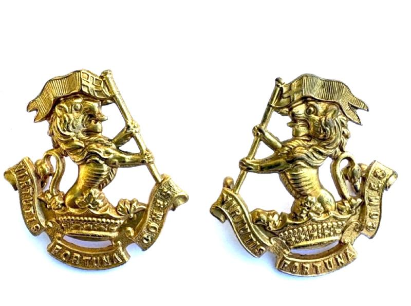 A pair of New Zealand Collar Badges: 5th Wellington Regiment