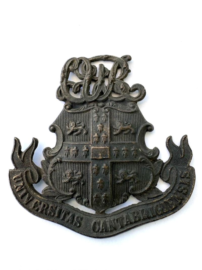 VICTORIAN CAMBRIDGE UNIVERSITY BRONZE POUCH BADGE