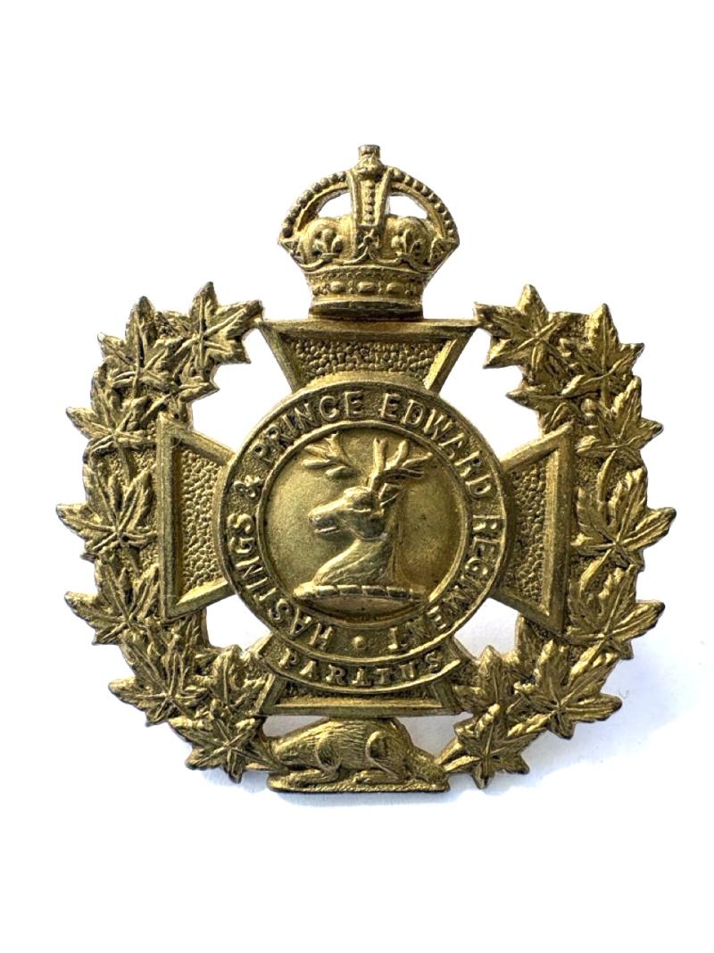 Canadian Cap Badge. Hastings & Prince Edward's Regiment