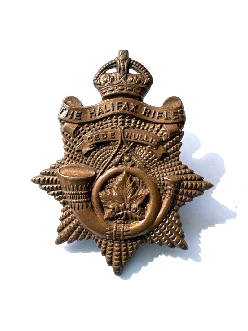 Canadian Bronze Cap Badge: The Halifax Rifles